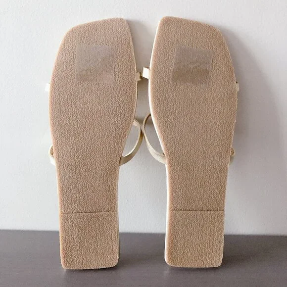 Gap Square Toe Sandals Gold Size 10 women’s shoes slides - Picture 12 of 14